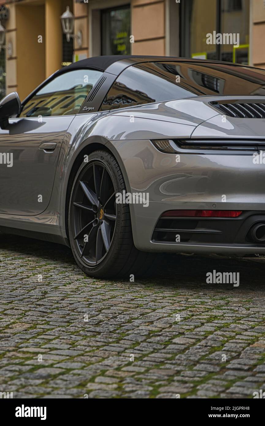 porsche 911 carrera silber Stockfoto