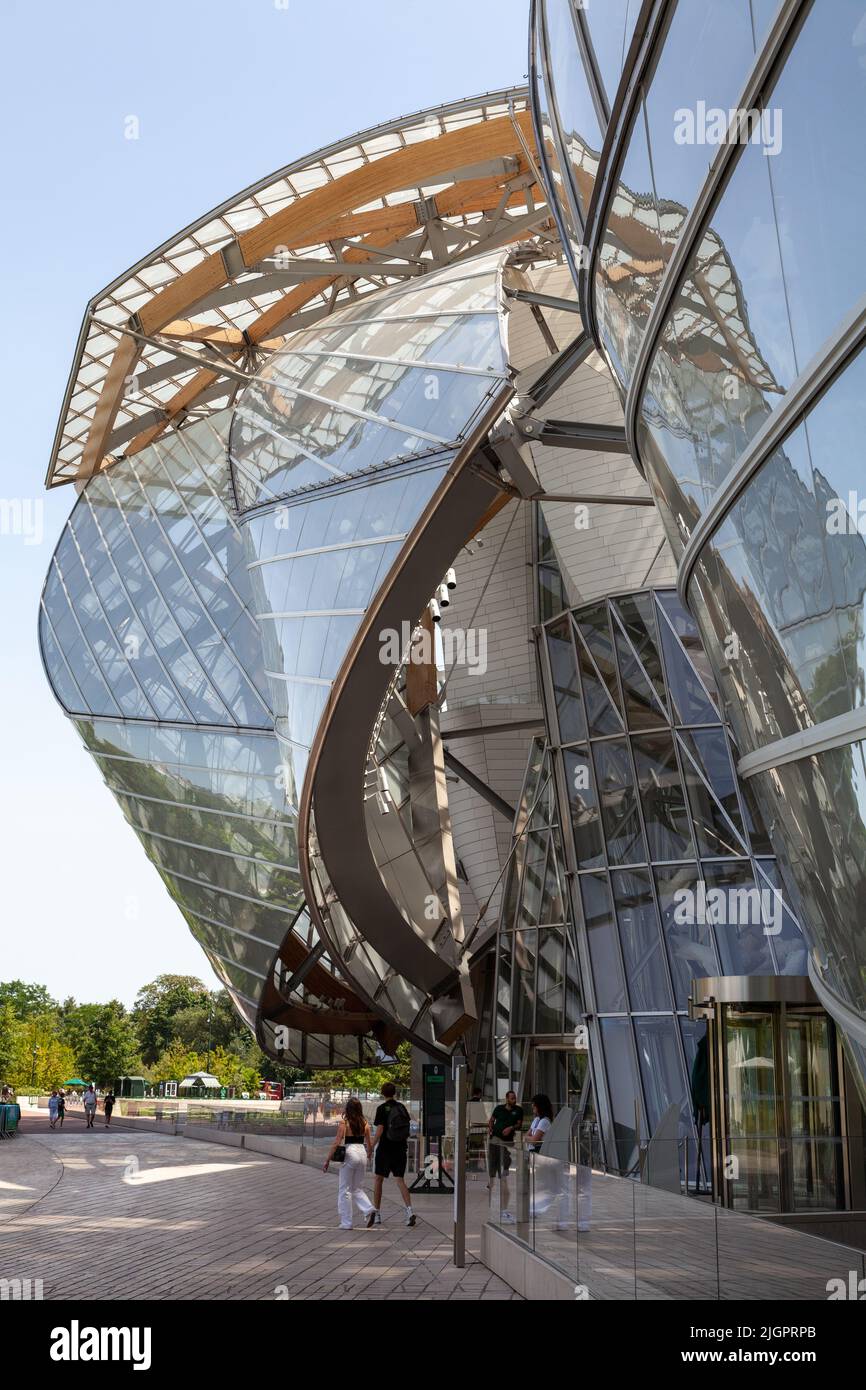 Louis Vuitton Foundation, Paris, Frankreich. Stockfoto