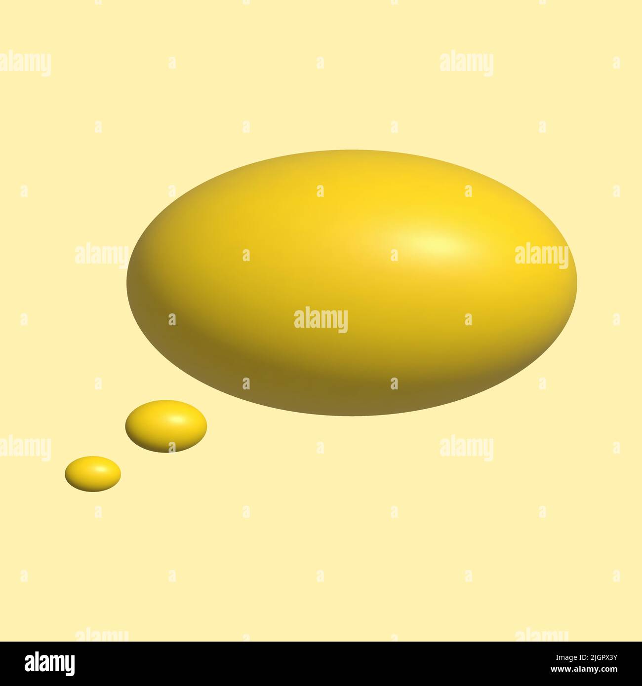 3D Sprechblasen-Symbol. Konzept für Social-Media-Chats Stock Vektor