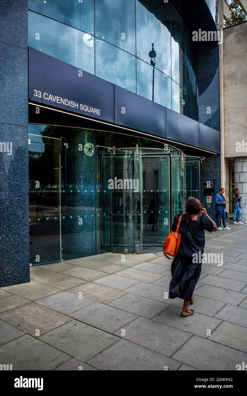 33 Cavendish Square, Hauptsitz von Klarna UK Ltd Stockfoto