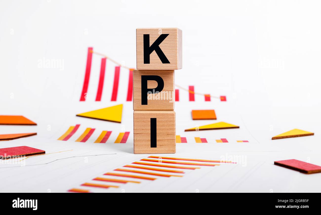 KPI-Akronym, KPI-KPI-KPI-Zeichen, die sich dieasing Hochwertige Fotos Stockfoto