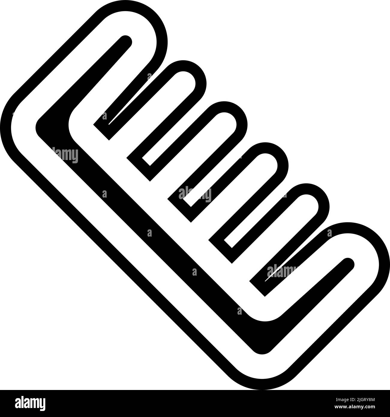 Mode Kamm Symbol . Stock Vektor