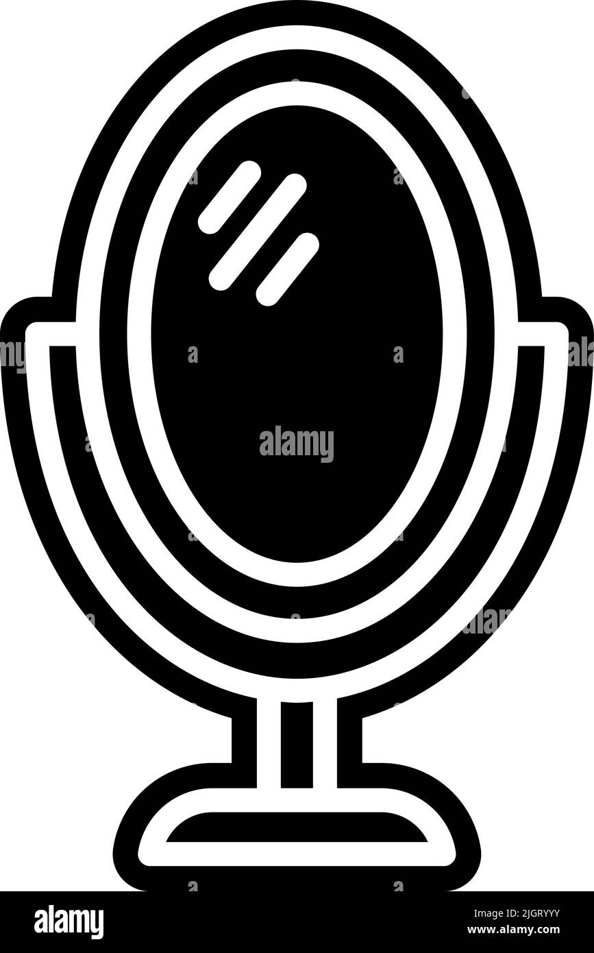 Symbol für Möbelspiegel. Stock Vektor