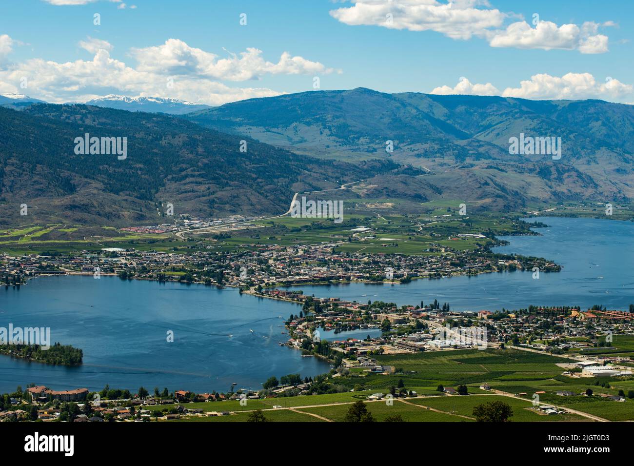 Osoyoos Lake, Osoyoos, Britisch-Kolumbien, Kanada Stockfoto