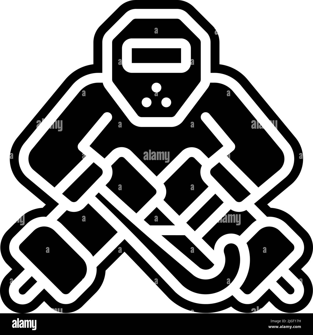 Eishockey-Torwart-Symbol . Stock Vektor