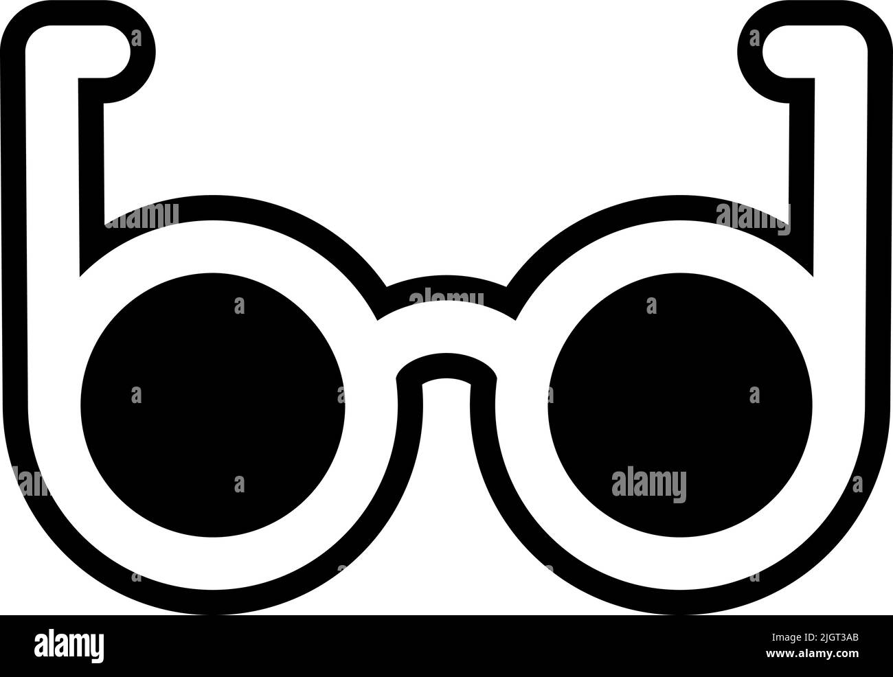 Büromaterial Brille Symbol . Stock Vektor