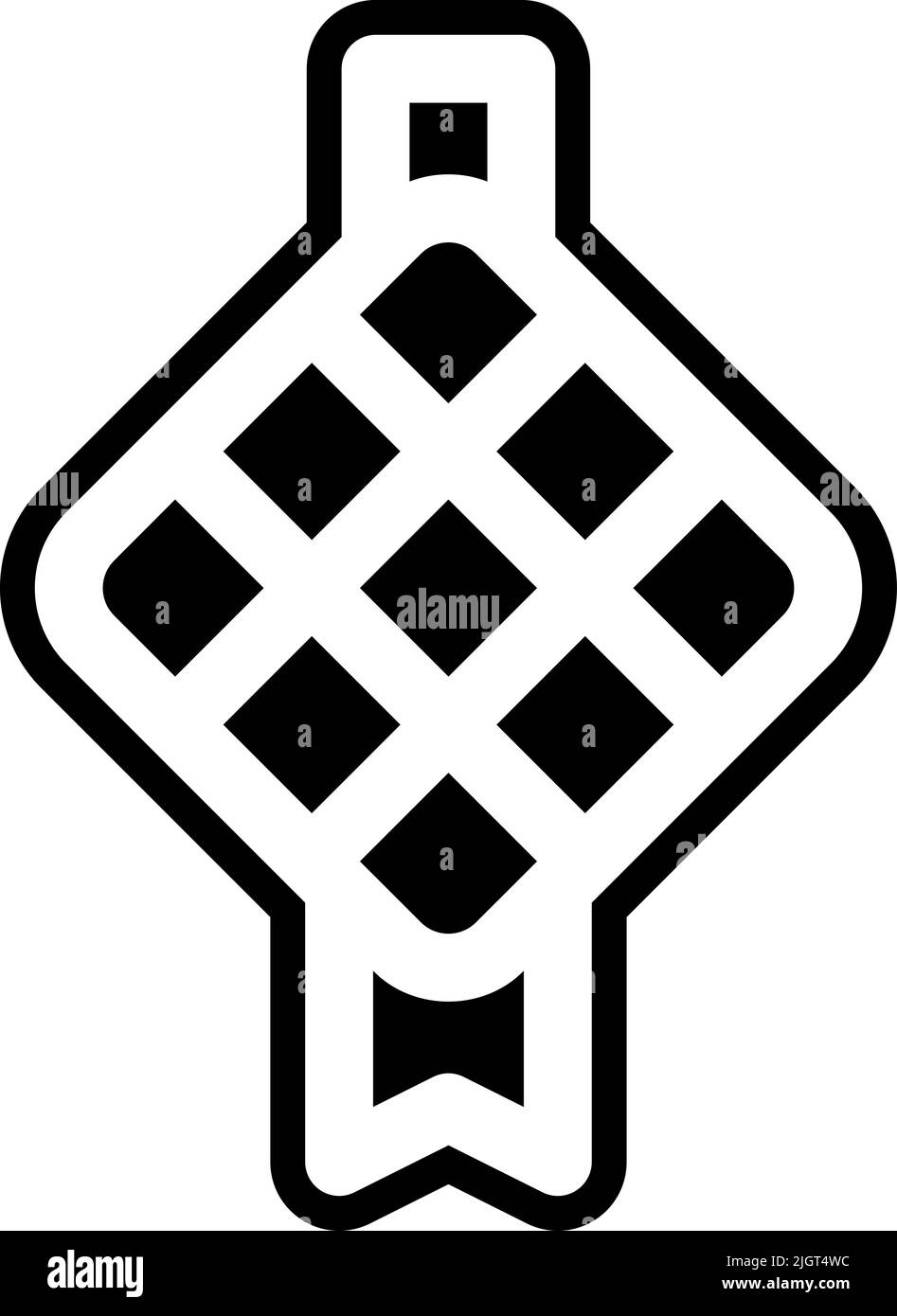 Ramadan Ketupat-Symbol . Stock Vektor