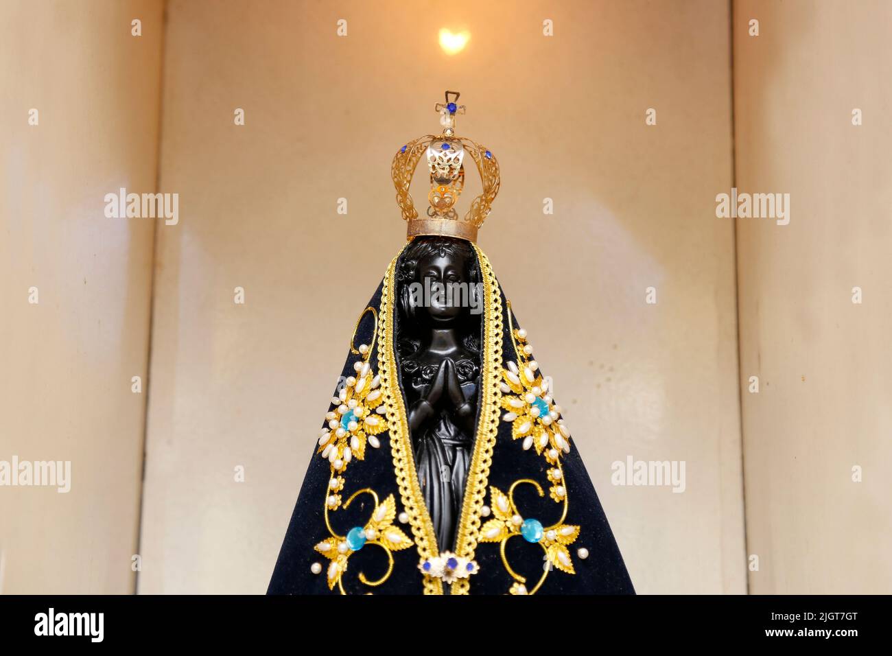 Unsere Liebe Frau von Aparecida Statue des Bildes, 'Nossa Senhora Aparecida' Stockfoto