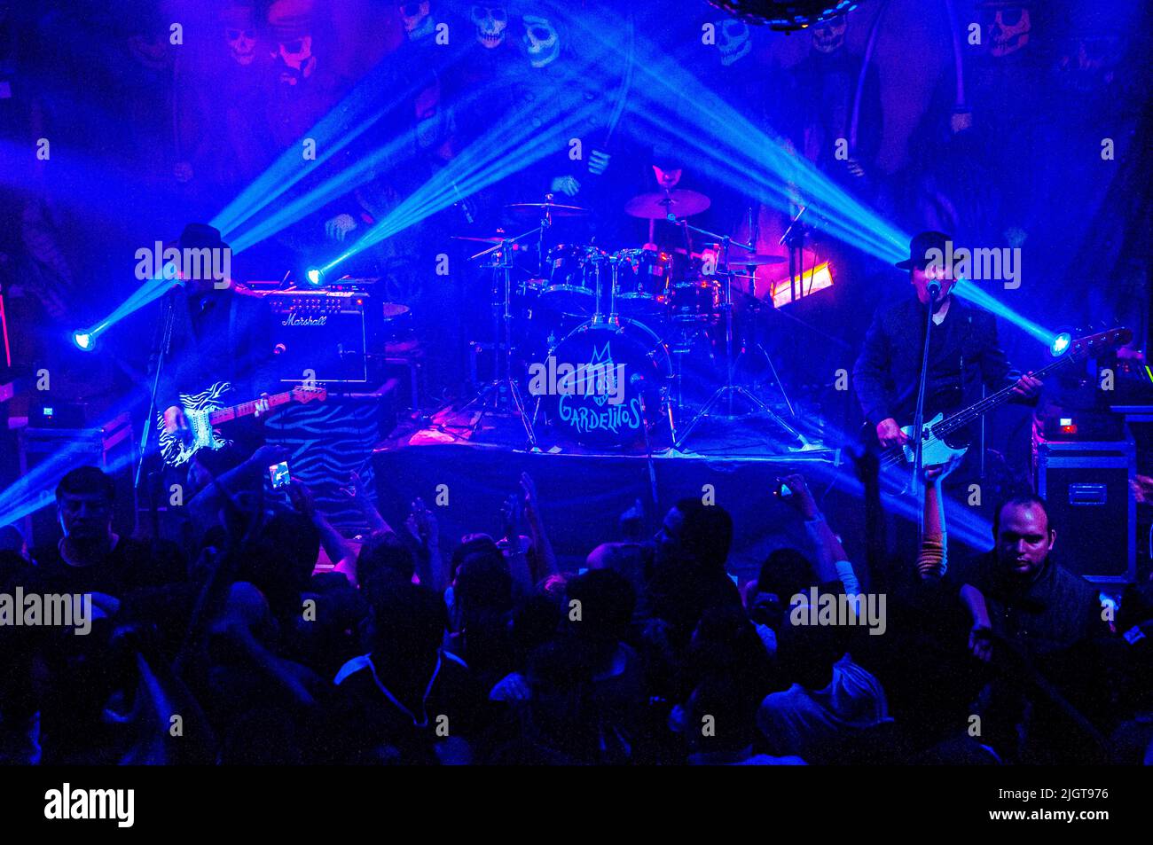 Los Gardelitos - die Rockband in einer Live-Show in Argentinien Stockfoto