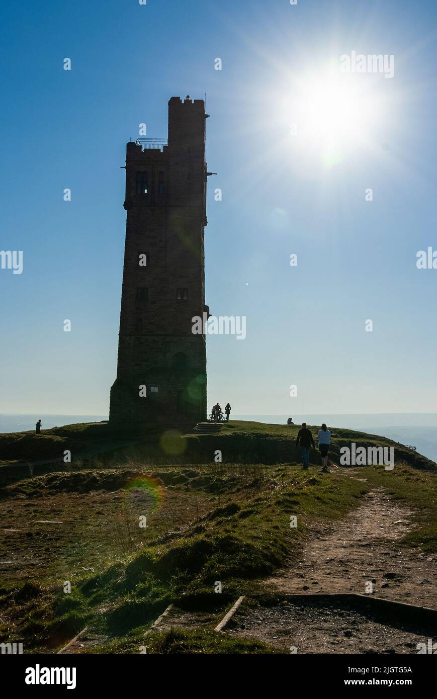 Jubilee Tower auf Schloss Huddersfield Stockfoto