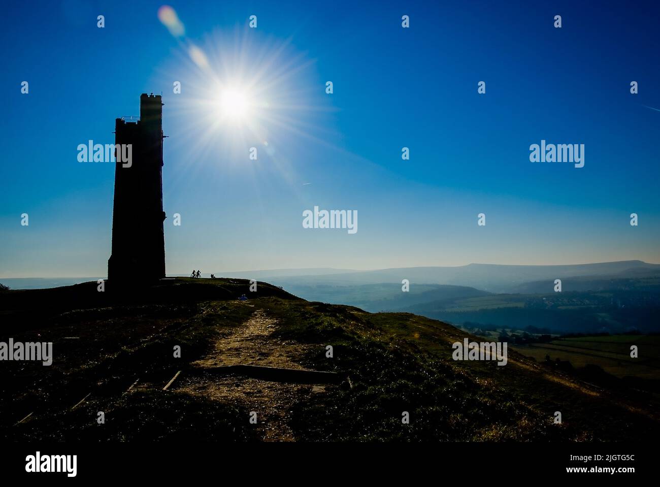 Jubilee Tower auf Schloss Huddersfield Stockfoto