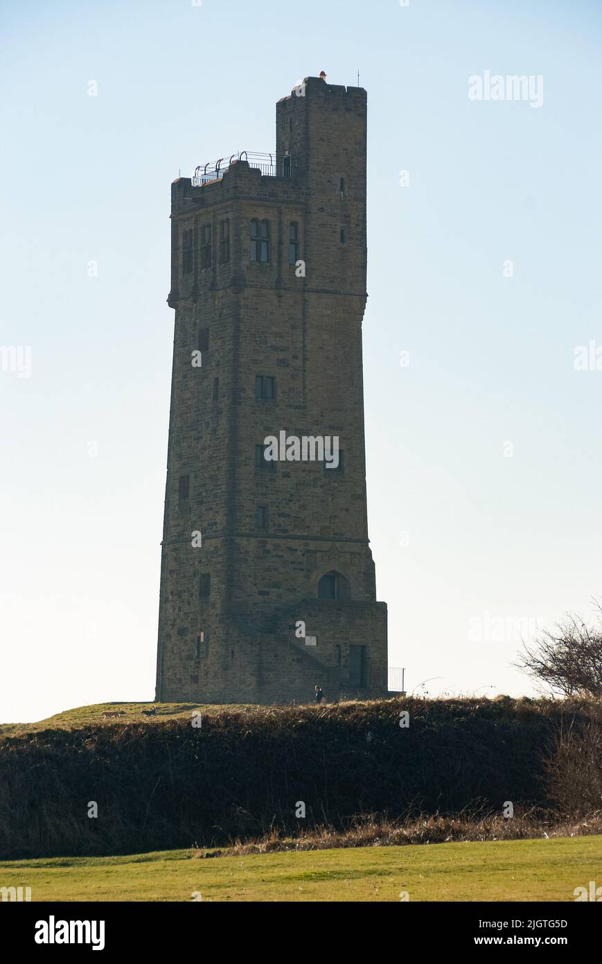 Jubilee Tower auf Schloss Huddersfield Stockfoto