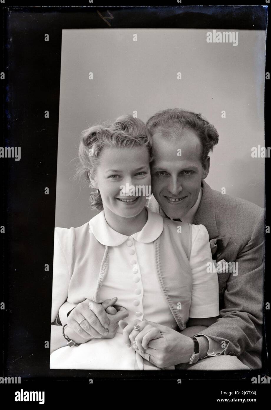 Laut Photographer's Journal No. 6 1930-1943: „Rode, Fr. Gertrud Övre Elveg. 18 Skien Norway“. Stockfoto