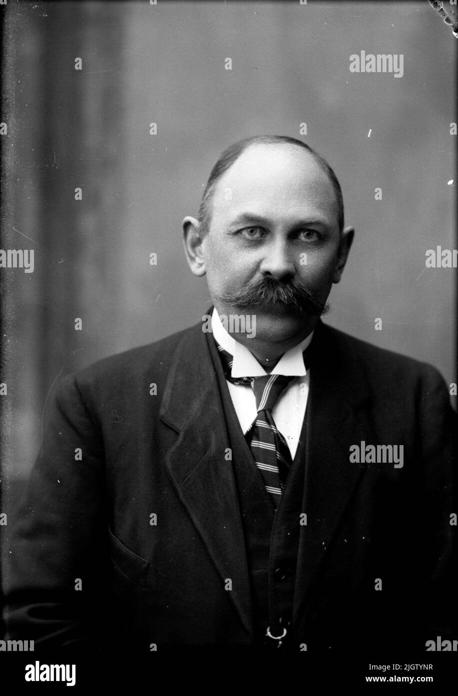 Chambers Sven Bengtsson. Er war Kammern bei der Göteborger Bank in Munkedal und langjähriger Stadtmann in der damaligen Gemeinde Foss. Stockfoto