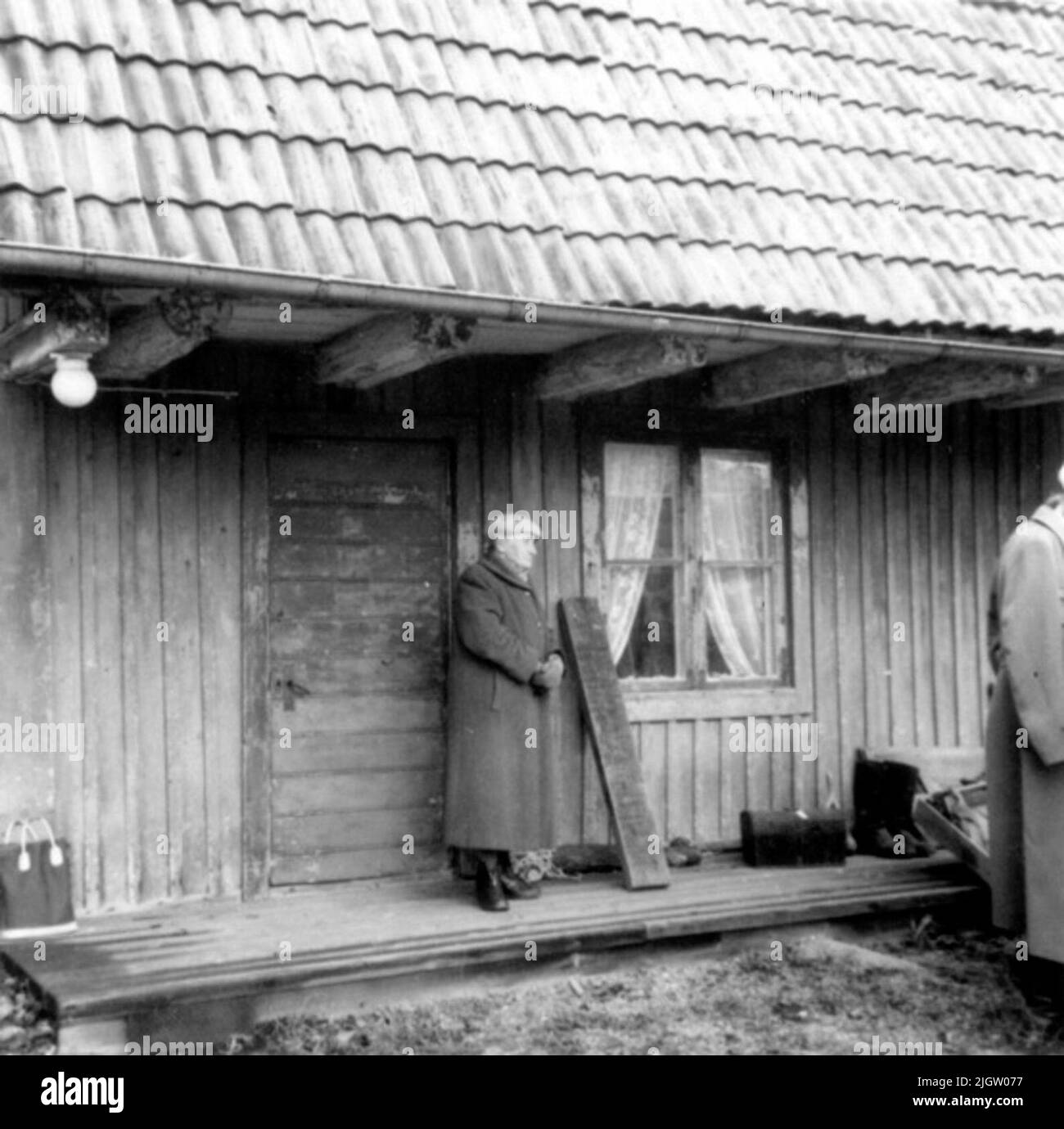 Das Foto essen: 1958-11-12-1958-11-13vaxholm Heimatmuseum Stockholms Universität Kurs in Bootsmessung 12-13 Nov. 1958. Stockfoto