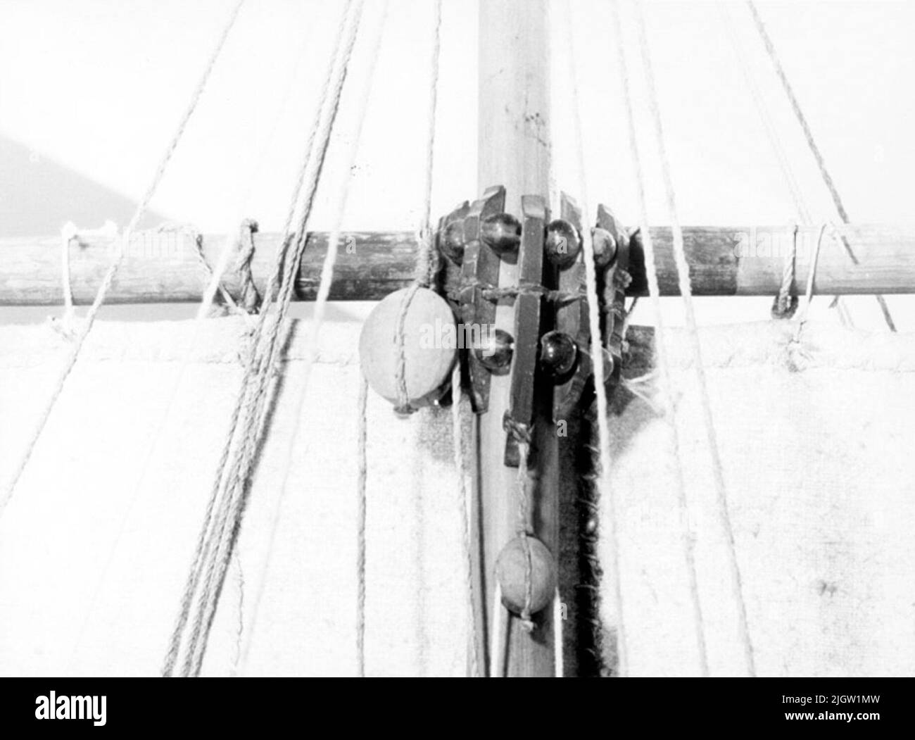 Auf der Rückseite geschrieben: TS. 839 detailliert fotografiert von: A.E. Christensen. Tromsö Museum. Norwegen Stockfoto