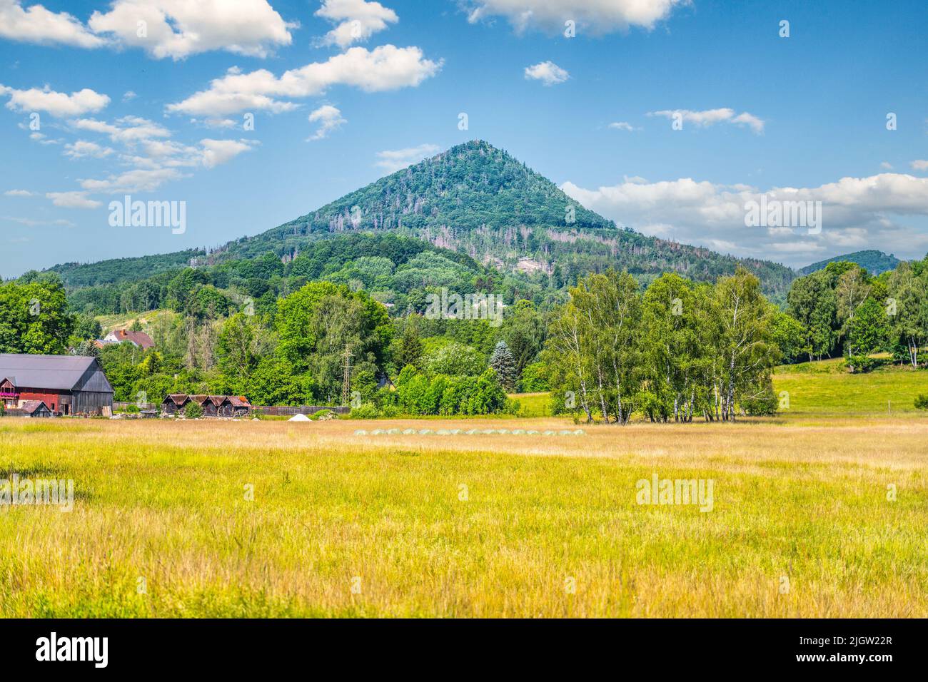 Panoramablick auf den Berg Klic Stockfoto