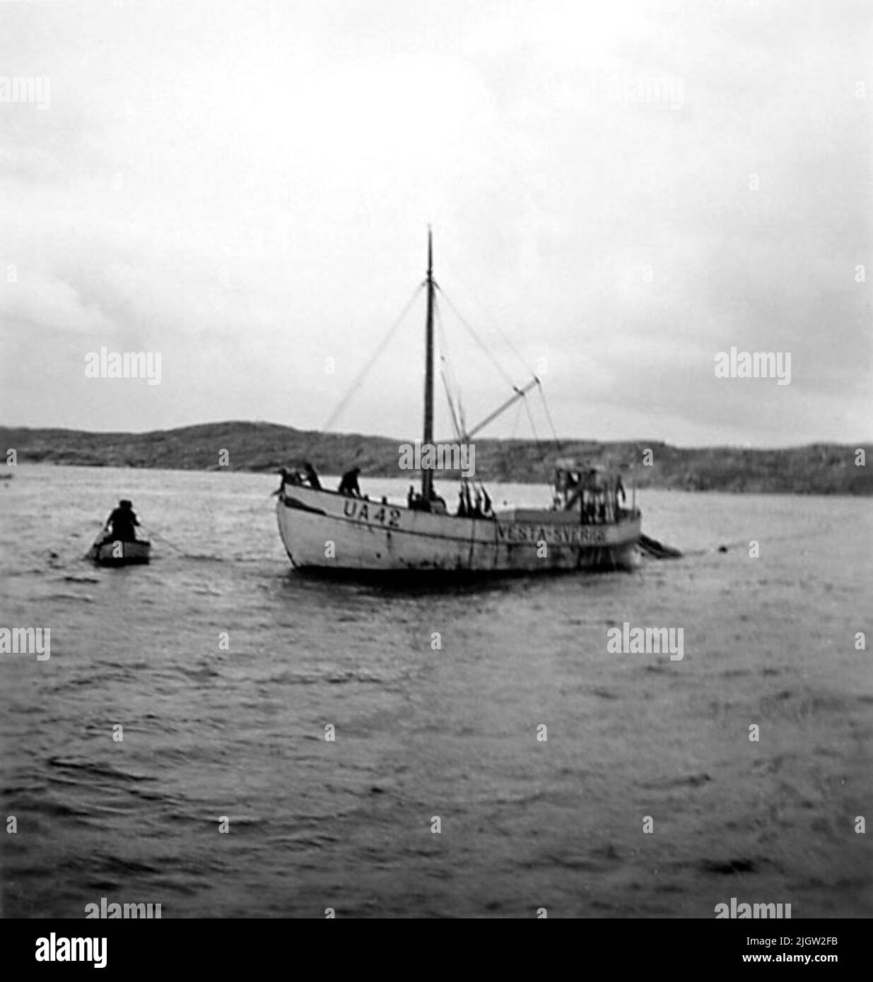 Auf der Rückseite gestempelt: 'Leonar'. UA42 Vesta - Raneberg. Stockfoto