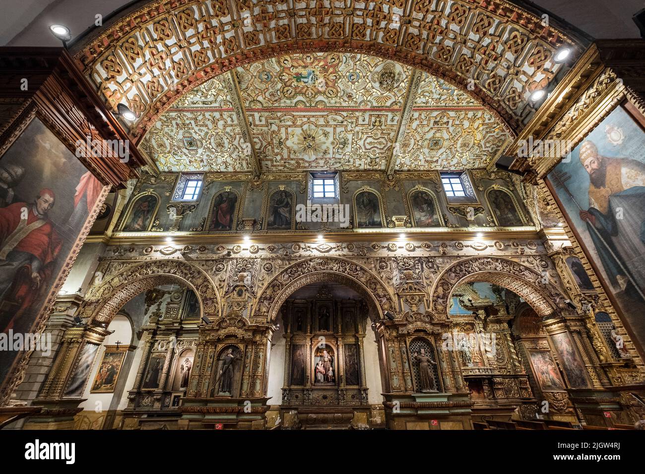 kirche von San Francisco, Quito, Ecuador Stockfoto