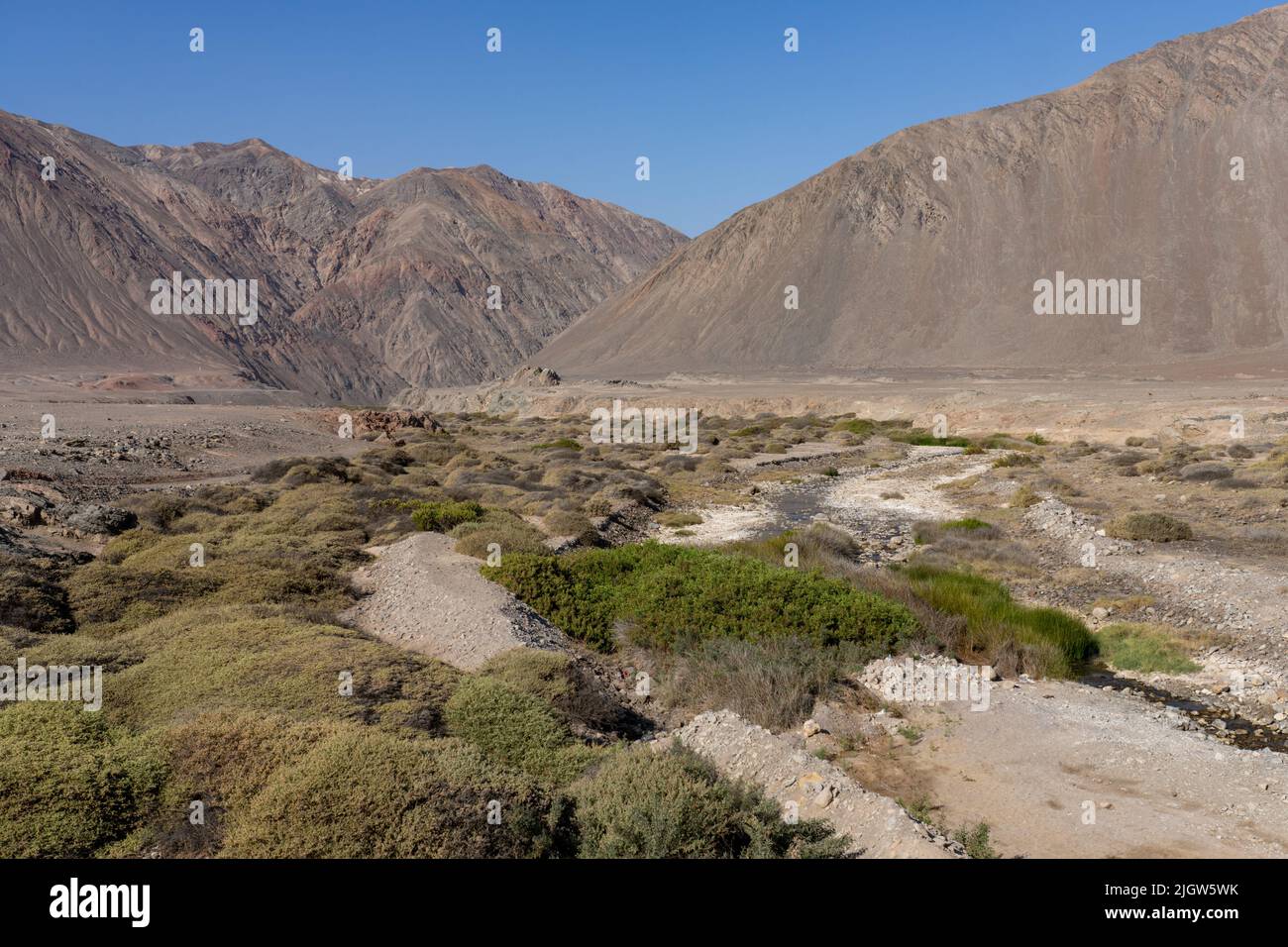Der Rio Loa oder Loa River ist der einzige Fluss, der aus der Atacama