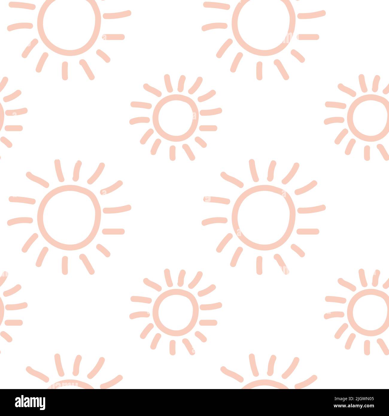 Nahtloses sonnenrosa Muster von Hand Linie Silhouette sonnig Stock Vektor Nahtloses sonnenrosa Muster von Hand Linie Silhouette sonnig Stock Vektor