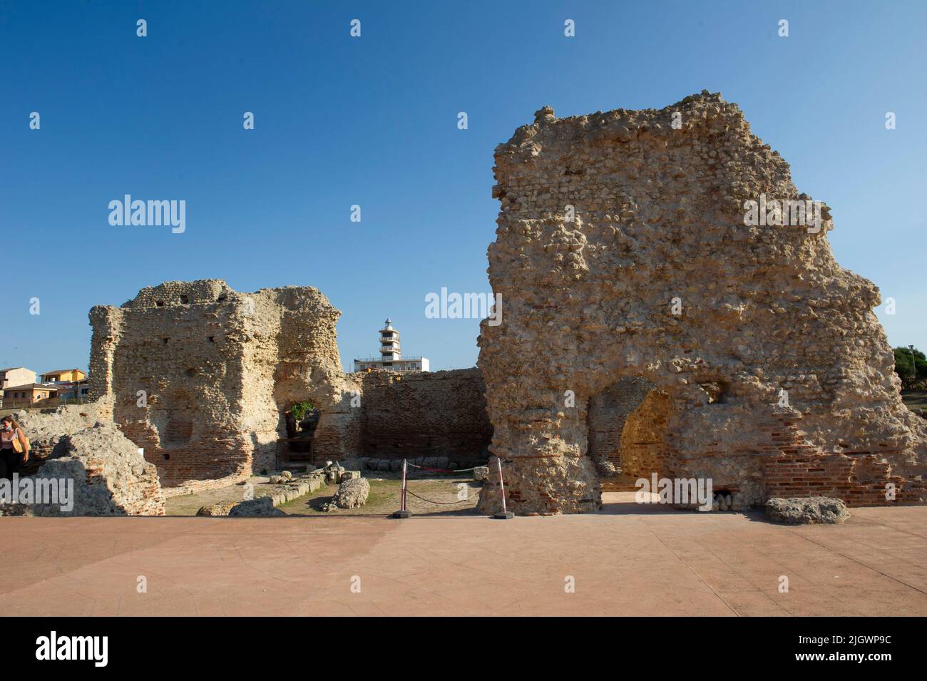 6 juni 2021 - Europa, Italien, Sardinien, Porto Torres, Archäologischer Park Turris Libisonis und Archäologisches Nationalmuseum Antiquarium Turritanum Stockfoto