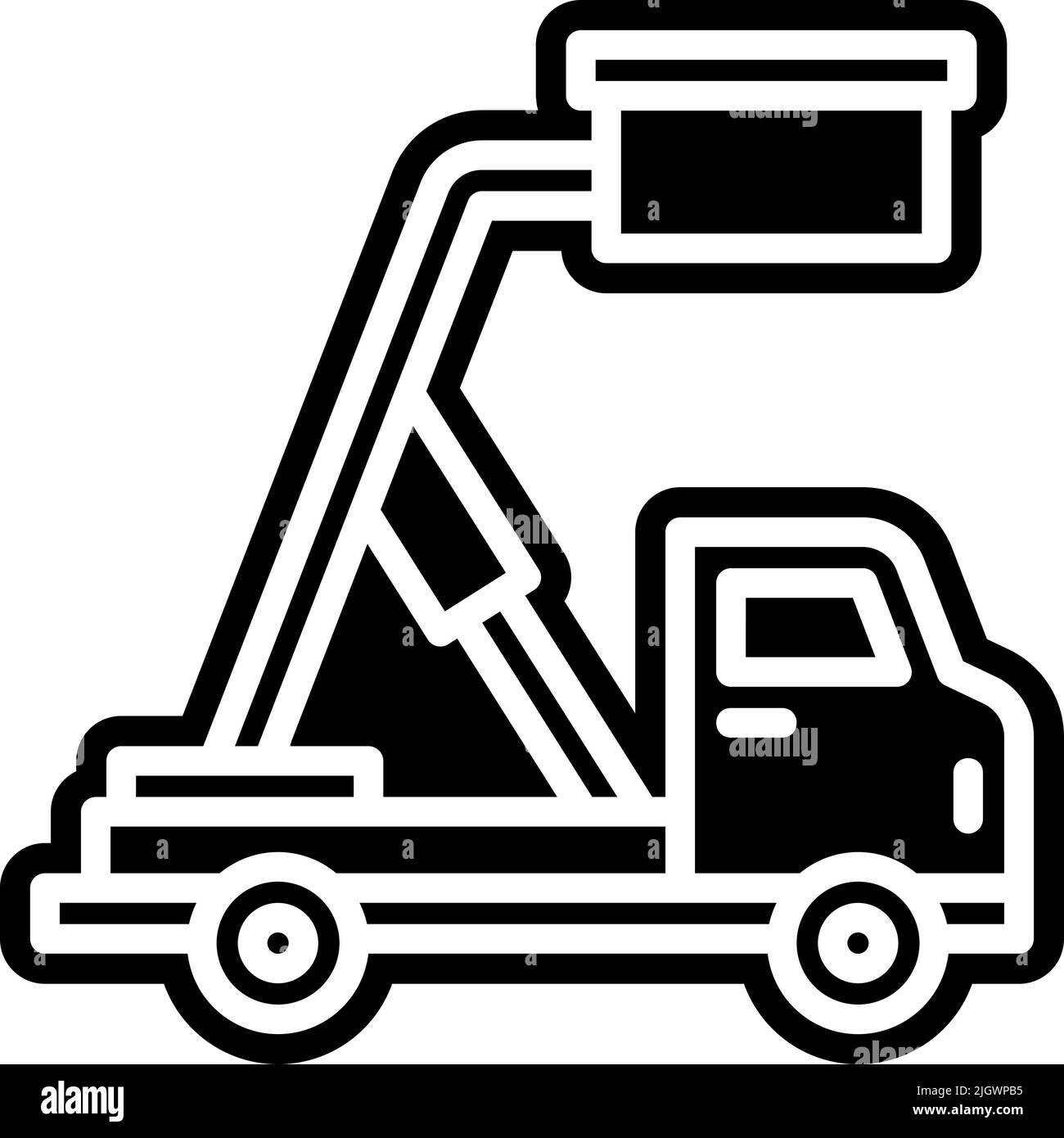 Symbol für einen Leiter des Flughafens. Stock Vektor