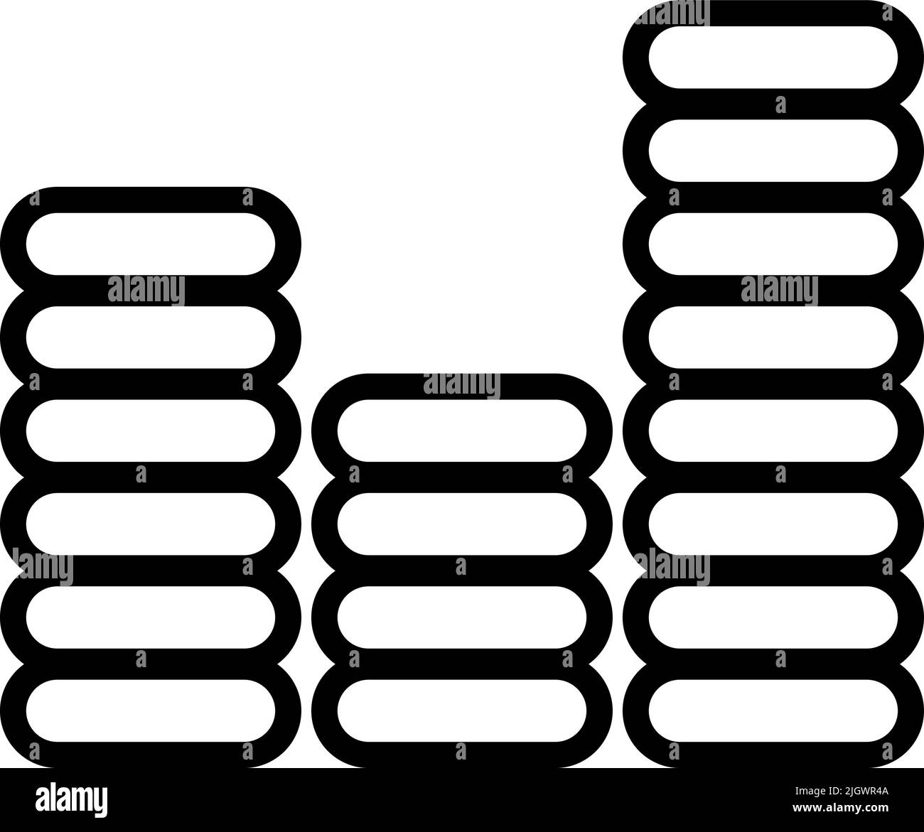 Audio- und Video-Equalizer-Symbol . Stock Vektor