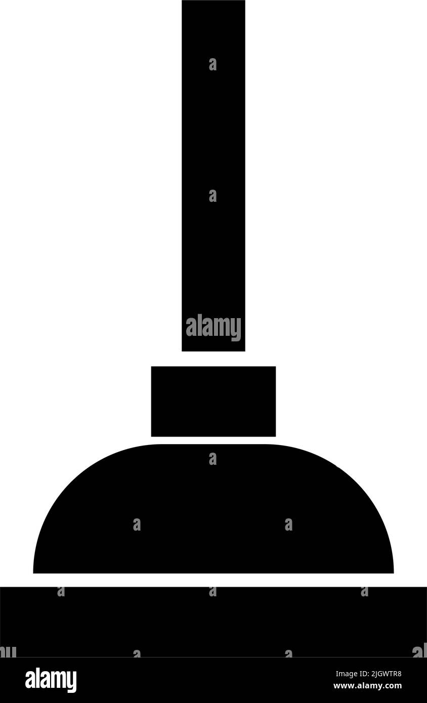 Kolbensymbol. Symbol „Becher erzwingen“. Bearbeitbarer Vektor. Stock Vektor