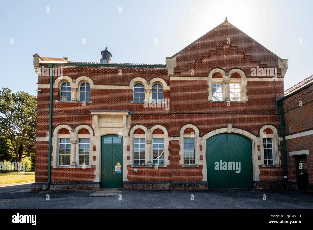Twyford Waterworks, eine konservierte edwardianische Wasserpumpen- und Reinigungsstation in Hampshire, England, Großbritannien. Besucherattraktion, Museum Stockfoto