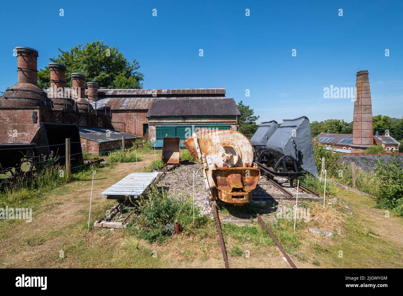 Twyford Waterworks, eine konservierte edwardianische Wasserpumpen- und Reinigungsstation in Hampshire, England, Großbritannien. Besucherattraktion, Museum Stockfoto