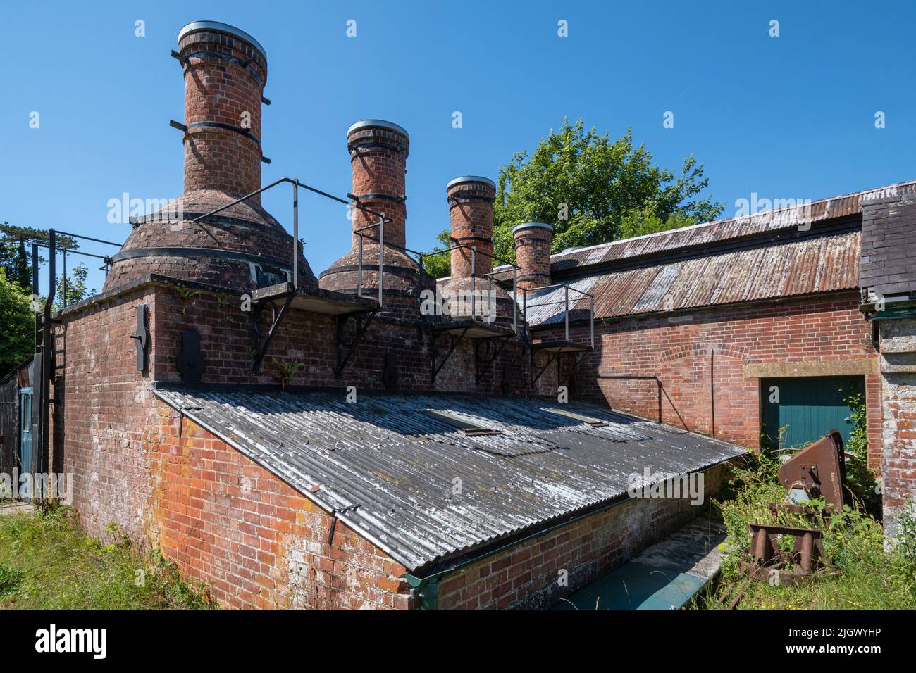 Twyford Waterworks, eine konservierte edwardianische Wasserpumpen- und Reinigungsstation in Hampshire, England, Großbritannien. Besucherattraktion, Museum Stockfoto