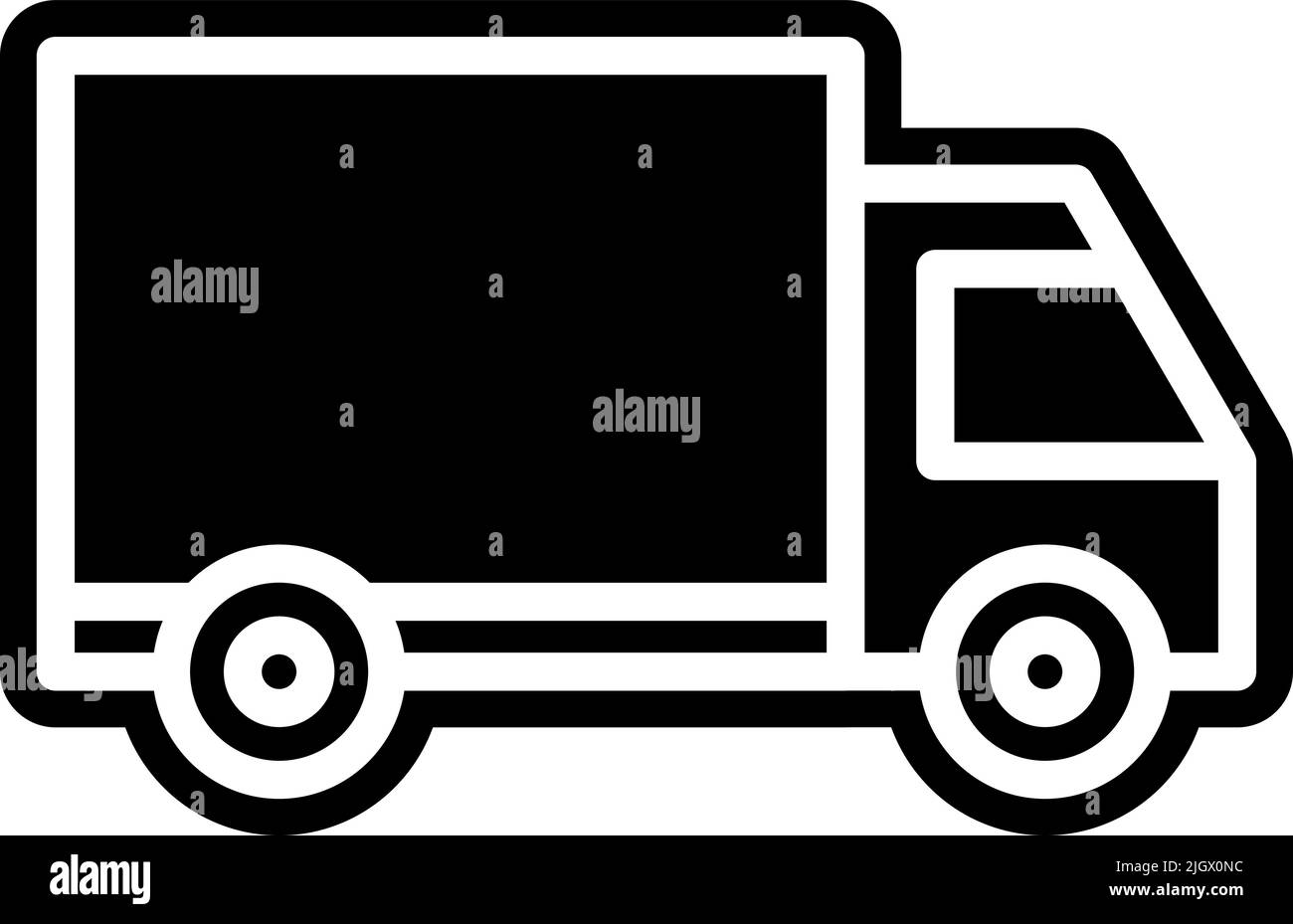 Bauwerkzeuge LKW-Symbol . Stock Vektor