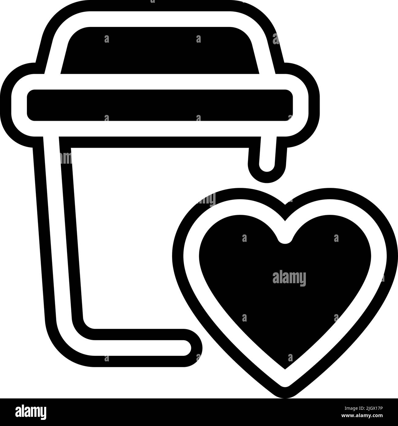 Das Lieblingscafe des Cafés. Stock Vektor