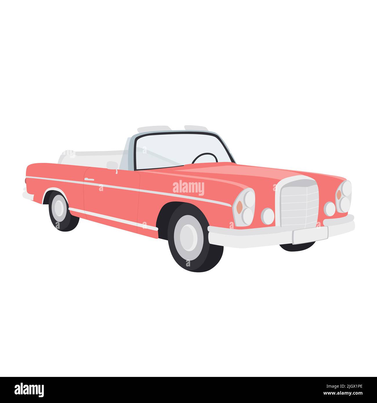 Altes Auto isoliert Vektor-Illustration Stock Vektor