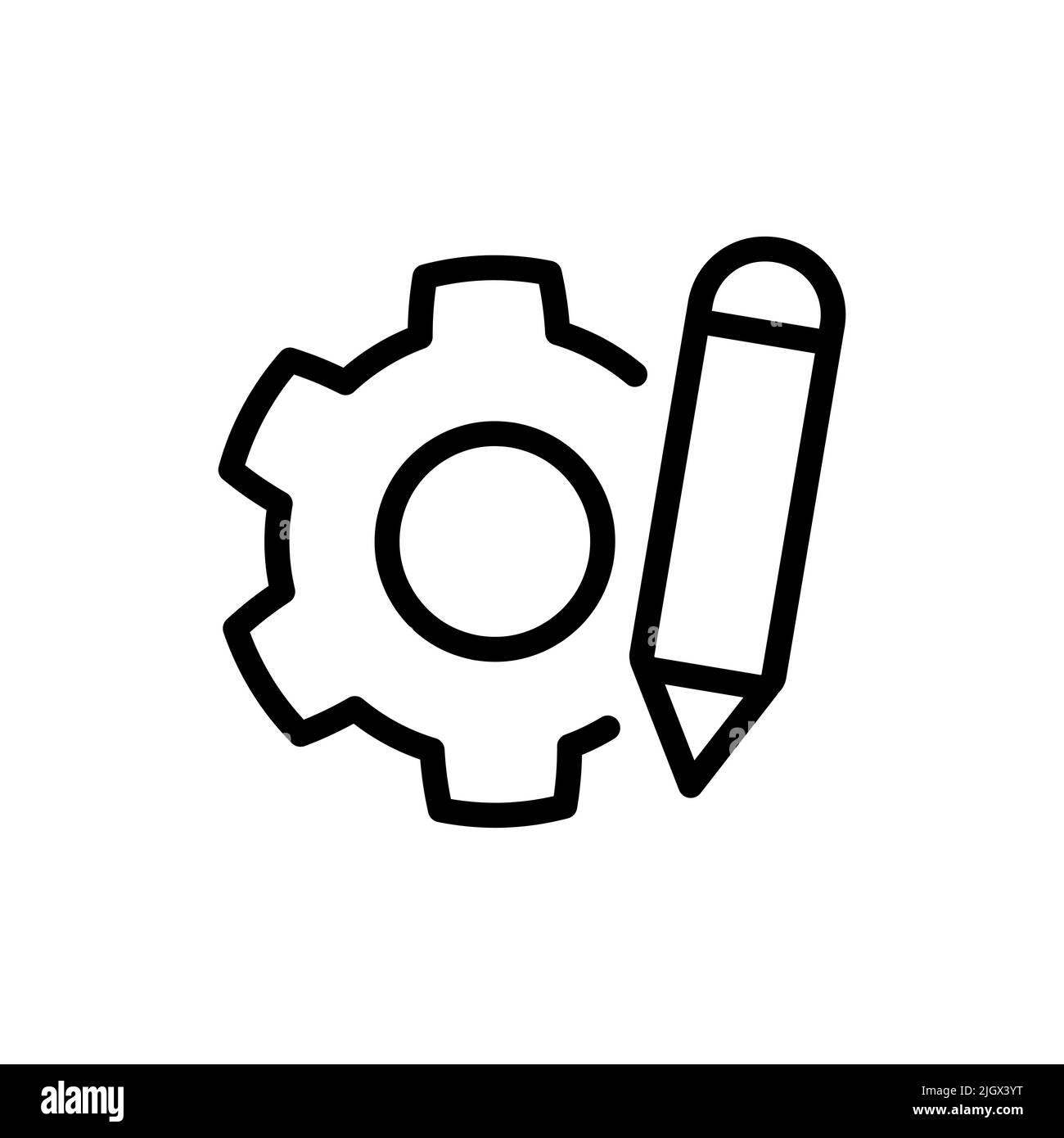Anpassungssymbol, Vektorgrafik für Ihr Website-Design, Logo, App, UI Stock Vektor