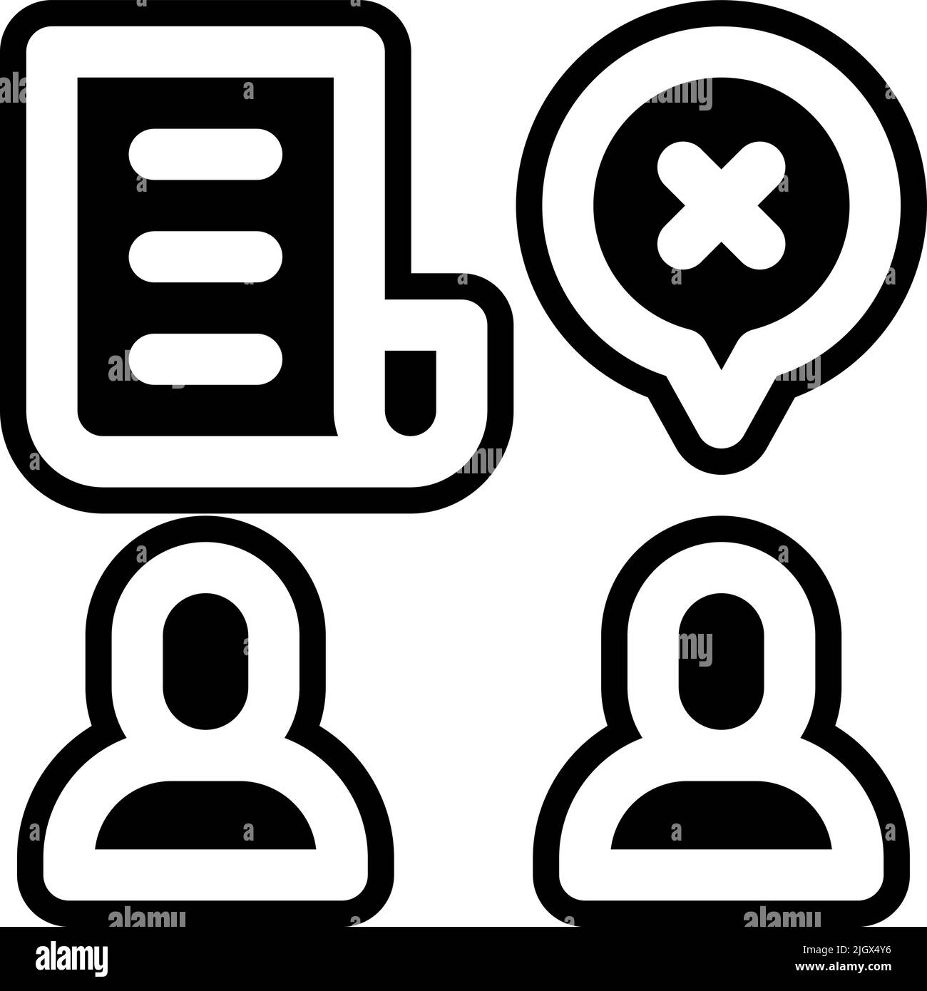 Fake News Fake News Icon . Stock Vektor