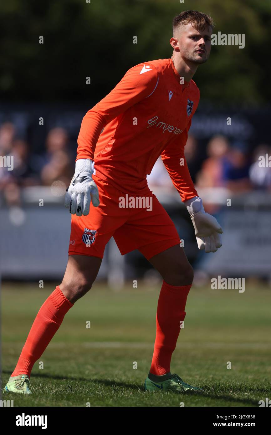 Grimsby, England, 9.. Juli 2022. Ollie Battersby von Grimsby Town beim Vorsaison-Freundschaftsspiel im Linden Club, Grimsby. Bildnachweis sollte lauten: Jonathan Moscrop / Sportimage Stockfoto