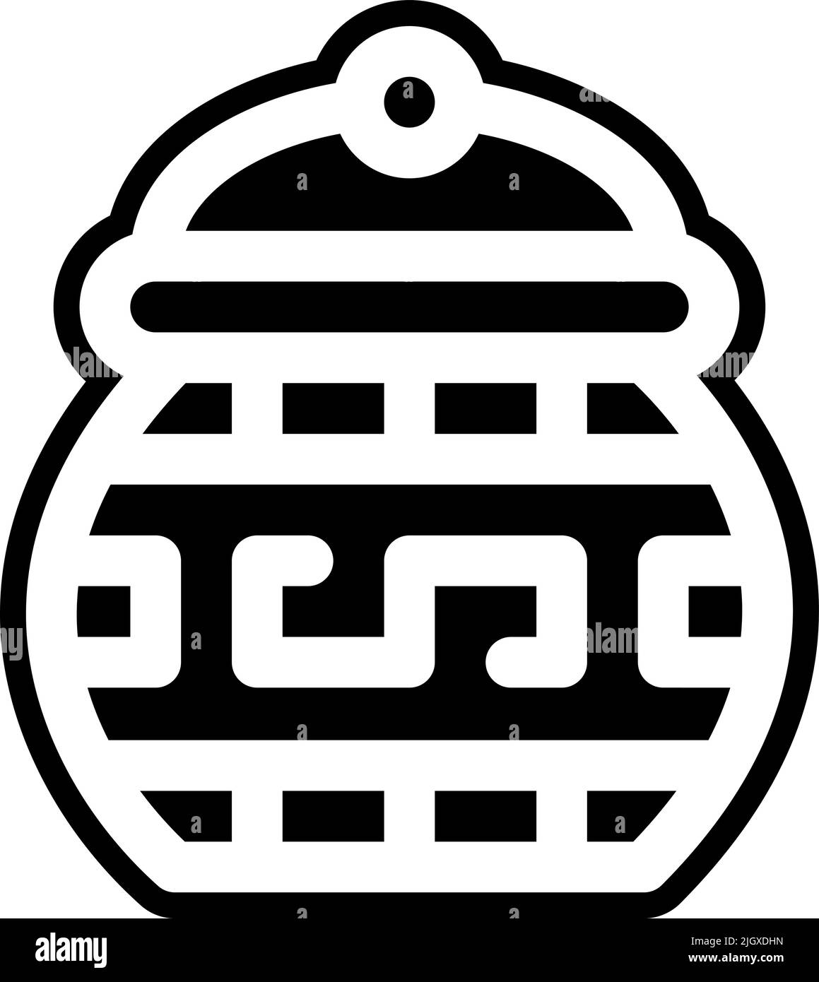 Fine Arts Keramik Ikone . Stock Vektor