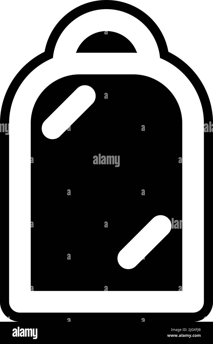 Symbol für Möbelspiegel. Stock Vektor