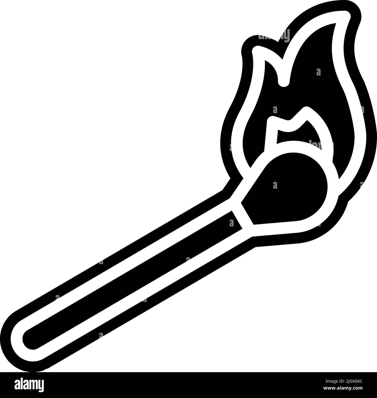 Symbol für Übereinstimmung mit der Tankstelle . Stock Vektor