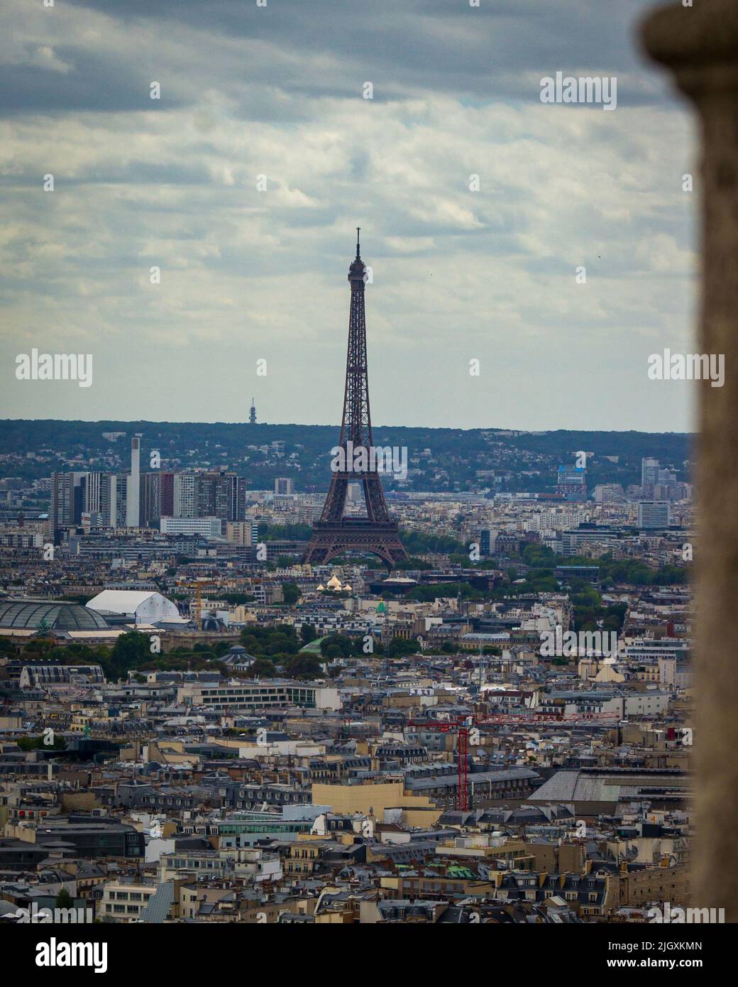 Blick auf Paris vom Mont Matre Stockfoto