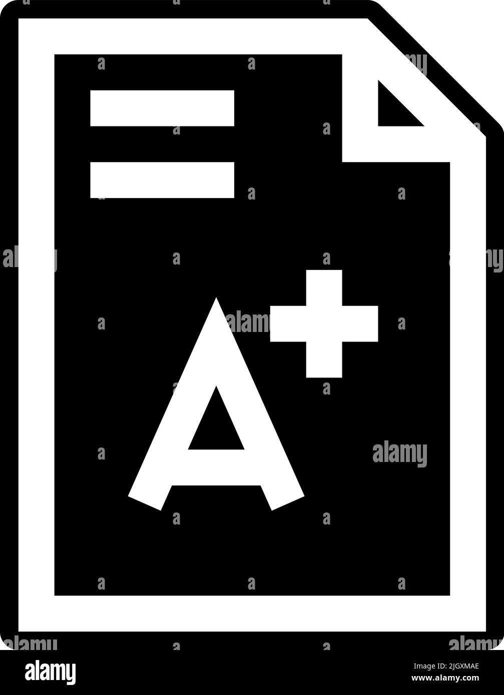 Symbol für die Abiturprüfung . Stock Vektor