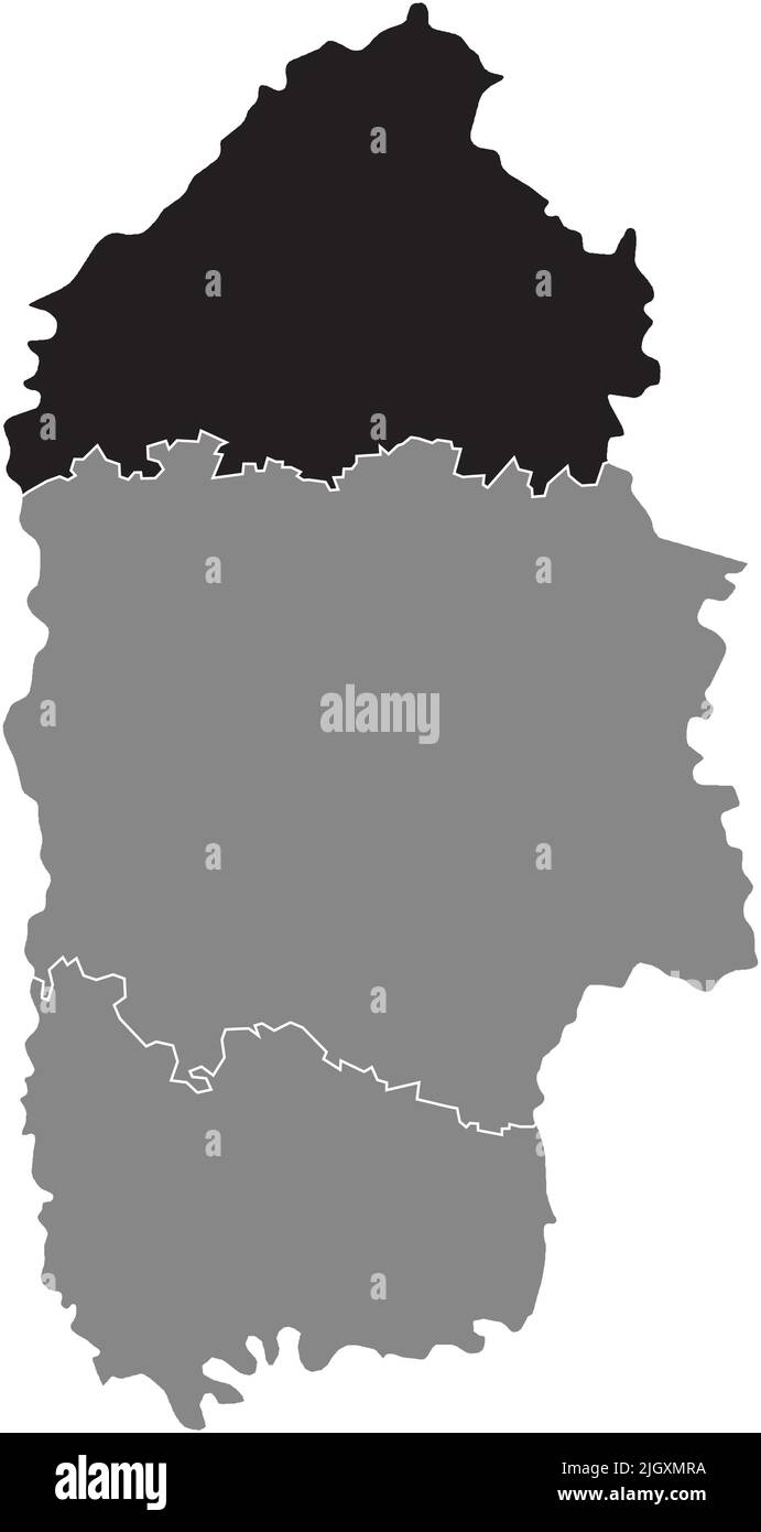 Lageplan des SCHEPETIVKA-BEZIRKS, CHMELNYZKYJ Stock Vektor