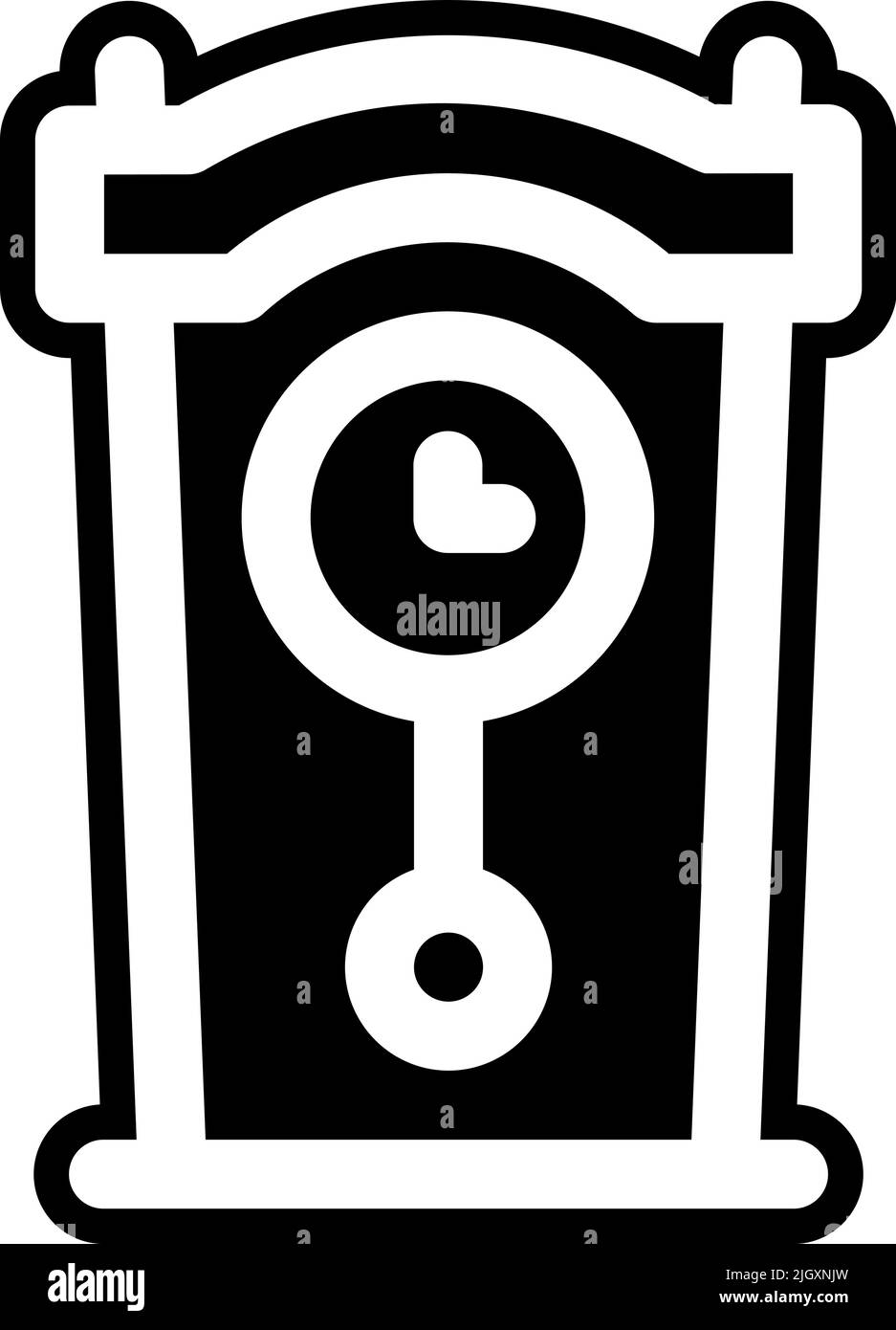 Symbol für die Uhr für Haushalte . Stock Vektor