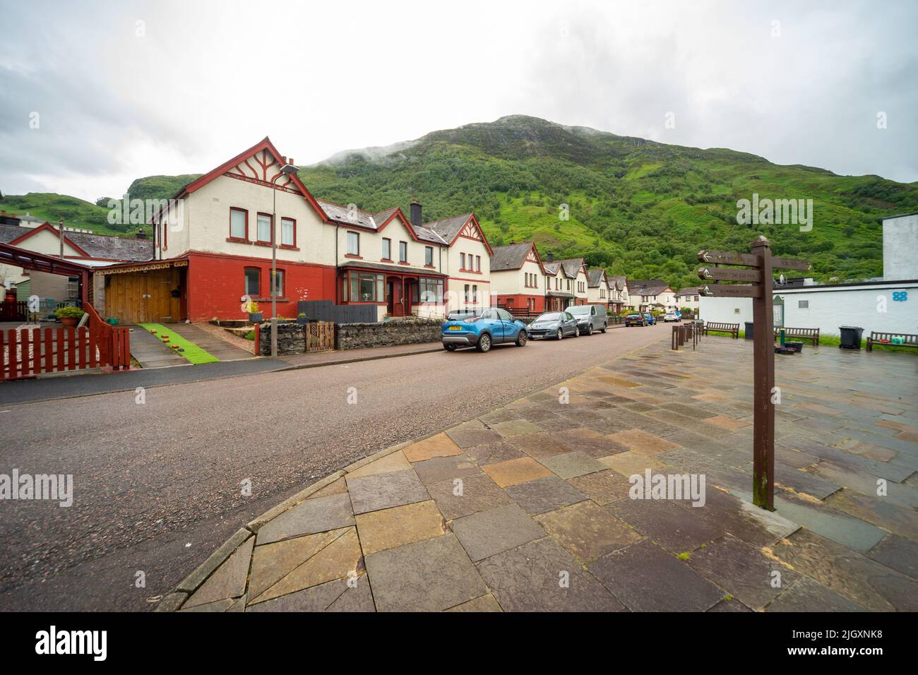 Kinlochleven, Dorf in Lochaber, Schottland, Großbritannien Stockfoto