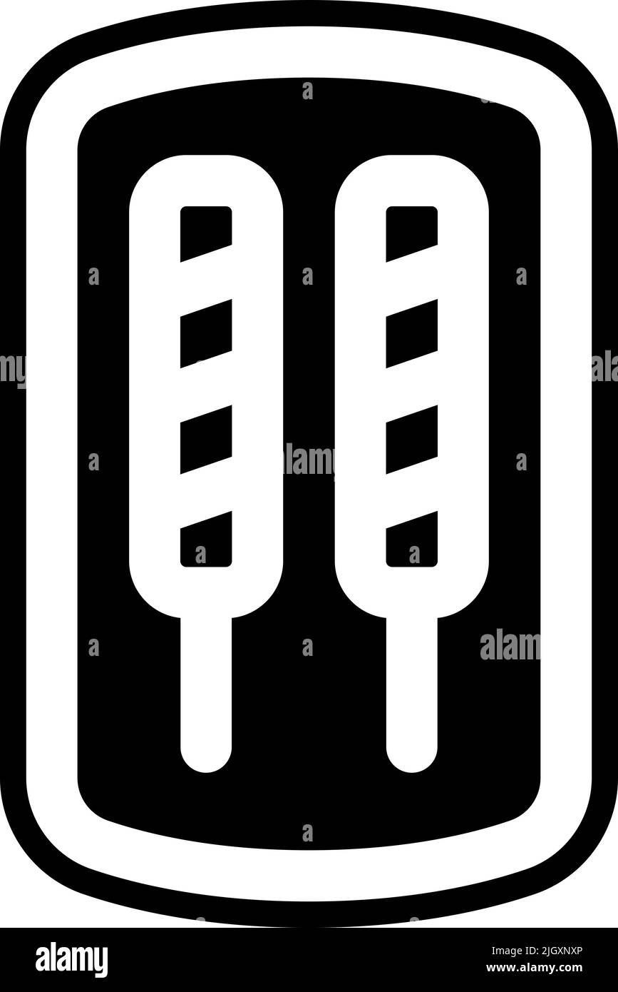 Hindu-Food-Sheekh-Symbol . Stock Vektor