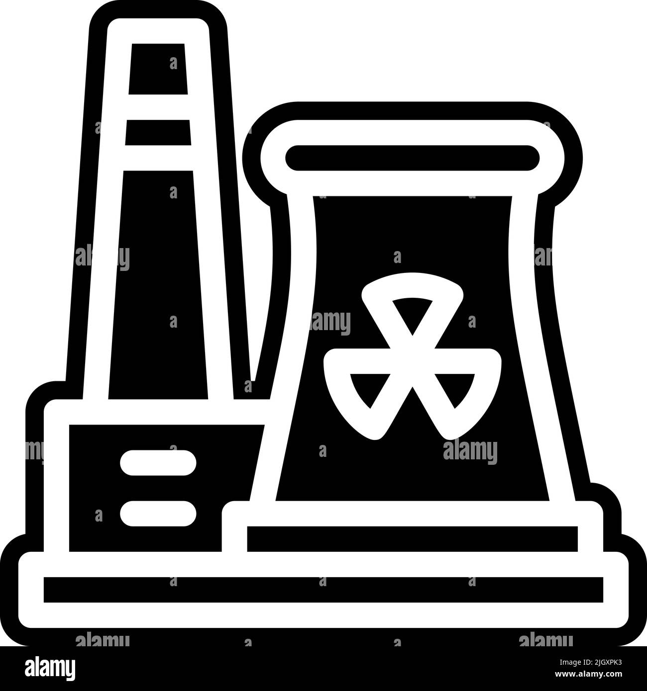 Industrie Kernenergie Symbol . Stock Vektor