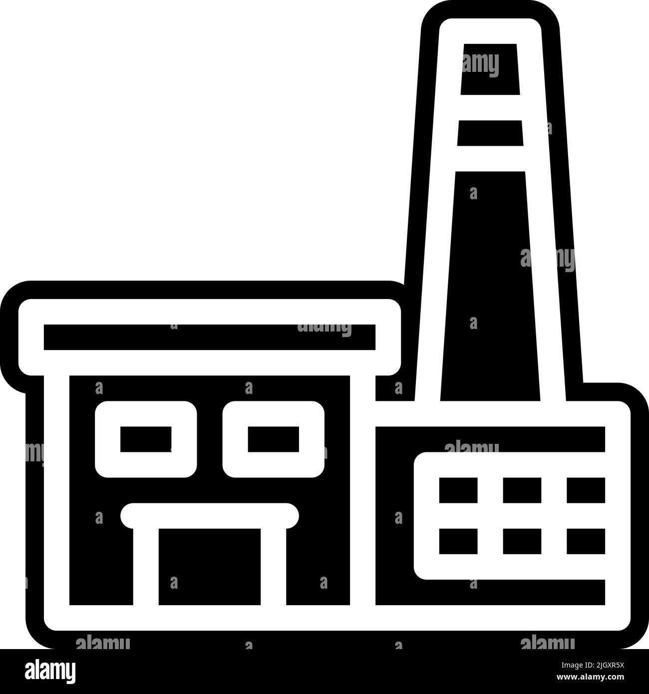 Symbol für Industriekraftwerk . Stock Vektor