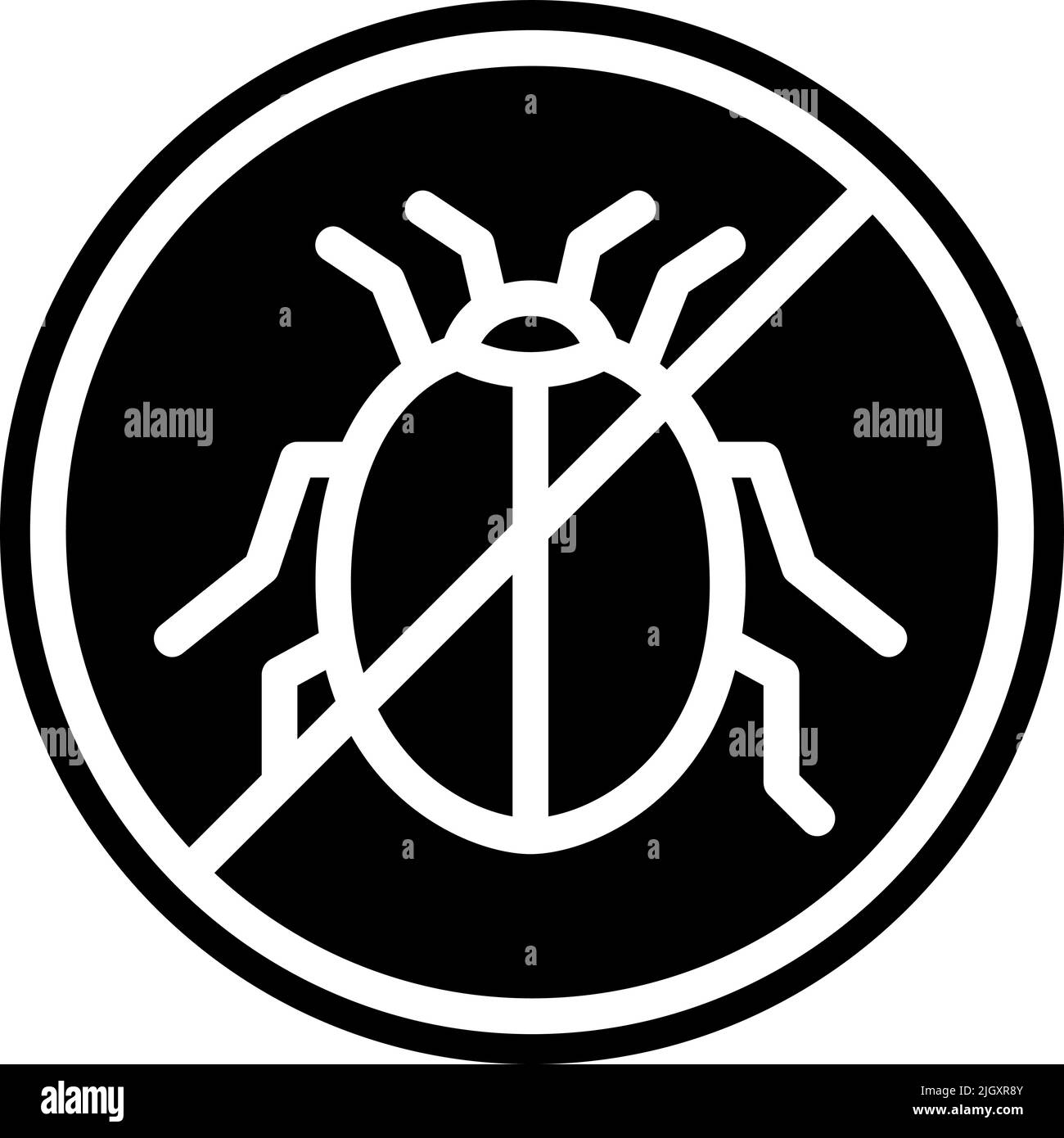 Insekten Parasiten Schädlingsbekämpfung Schädlingsbekämpfung Symbol . Stock Vektor